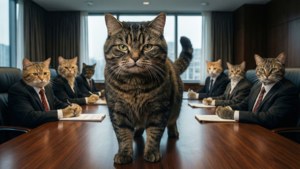 Boardroom Boss Cat