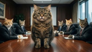 Boardroom Boss Cat