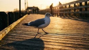 Boardwalk Stroll at Sunset