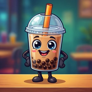 Boba Character Mascot