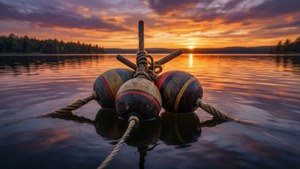 Bobber Trio Sunset