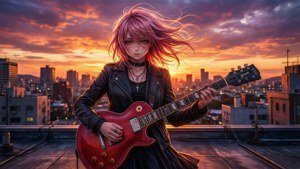 Bocchi on the Rooftop