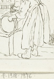 Boenende vrouw