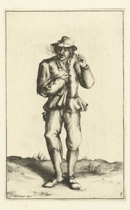 Boer rookt pijp