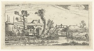 Boerderij aan een kanaal bij Haarlem