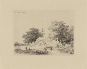Boerderij bij een bruggetje