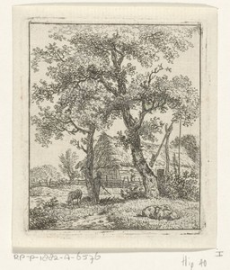 Boerderij en schaapsherder