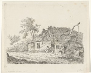 Boerderij met boer en boerin