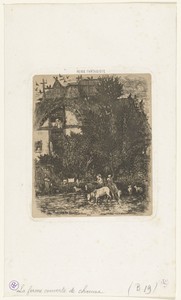 Boerderij met duiventil op dak