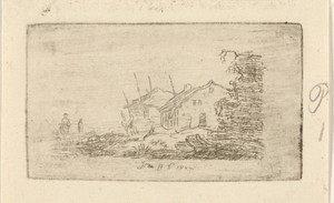 Boerderij met hooiberg