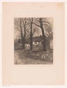 Boerenhofstede met drie bomen