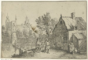 Boerenhuis aan het water