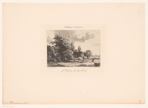 Boerenhuis in een landschap