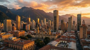 Bogota Sunset Panorama