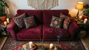 Bohemian Sofa Top View