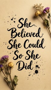 Boho Handwritten Quote