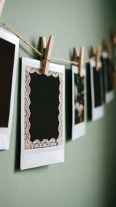 Boho Lace Polaroid Frame