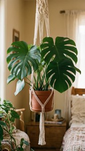 Boho Macrame Monstera