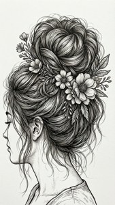 Boho Mom Bun Floral