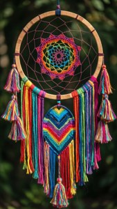 Boho Rainbow Dream Catcher