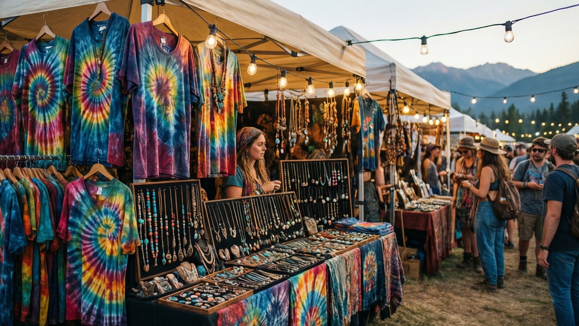 Boho Vendor Stall by Wallpapers.art Studio
