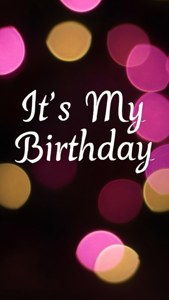 Bokeh Birthday Text