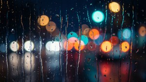 Bokeh Rain Overlay