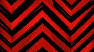 Bold Chevron Print Red Black
