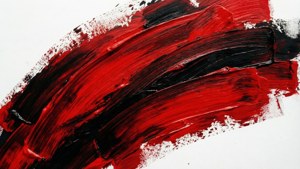 Bold Red Black Strokes