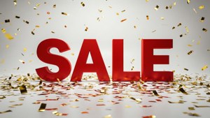 Bold Red Sale Center
