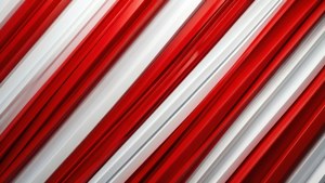 Bold Red White Diagonal