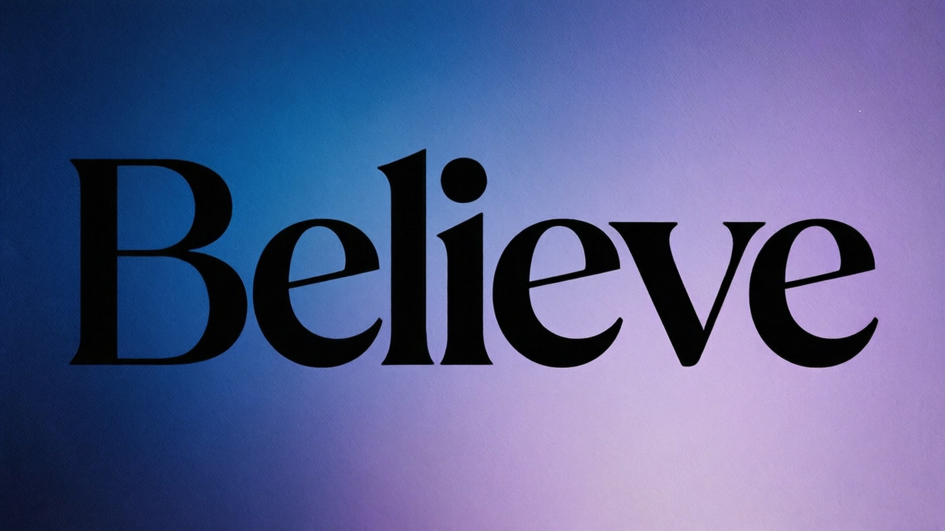 Bold Serif Belief by Wallpapers.art Studio