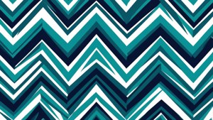 Bold Teal Chevron Repeat