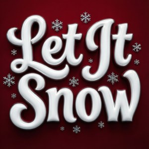 Bold Typography Snow