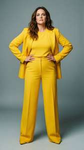 Bold Yellow Pantsuit