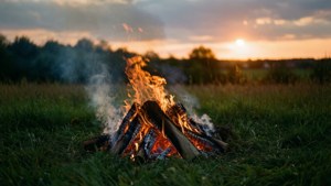 Bonfire at Dusk
