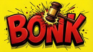 Bonk Typography Splash
