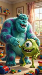Boo and Sulley Playtime