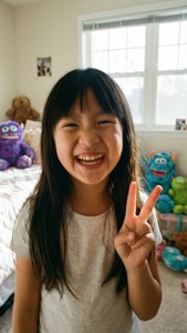 Boo's Peace Sign