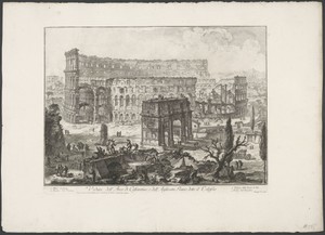 Boog van Constantijn en het Colosseum te Rome