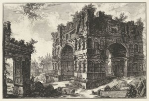 Boog van Janus en de Boog van de geldwisselaars te Rome
