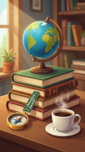 Book and Globe Setup