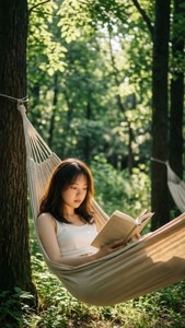 Book and Hammock