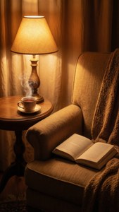 Book Dropped in Cozy Nook