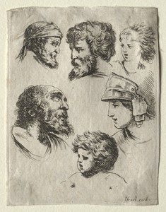 Book for Learning to Draw (Livre pour apprendre à dessiner): Six Portrait Heads