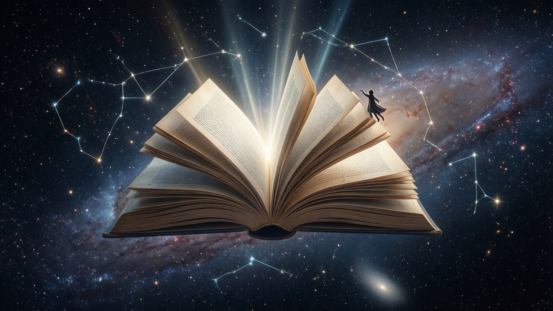 Book in the Cosmos by Wallpapers.art Studio