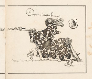 Book on Tournaments:  Jouster Facing Left