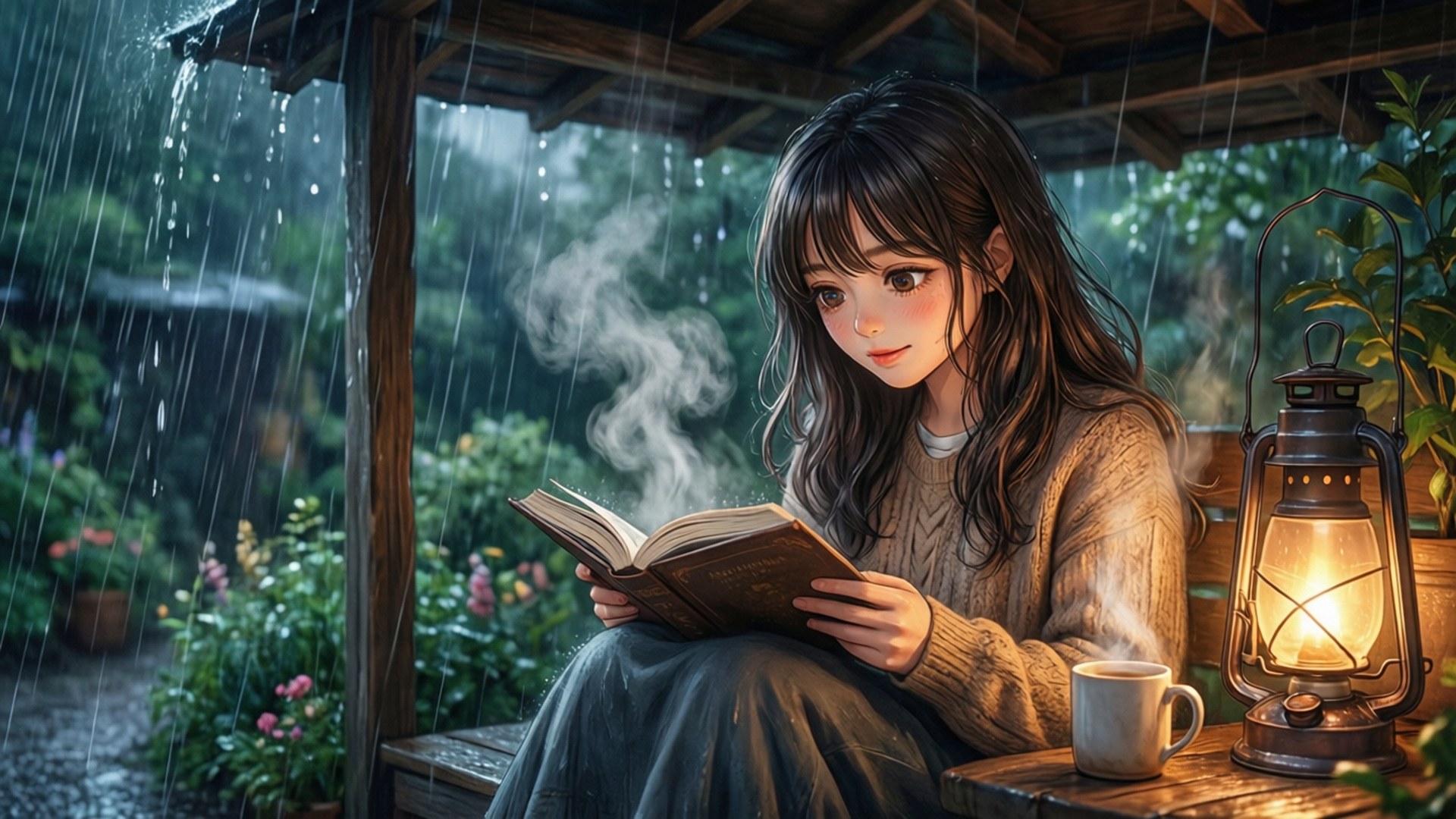 Book Under Shelter by Wallpapers.art Studio
