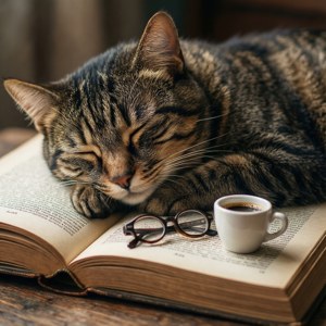 Bookish Cat Nap