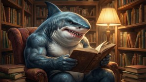 Bookish King Shark